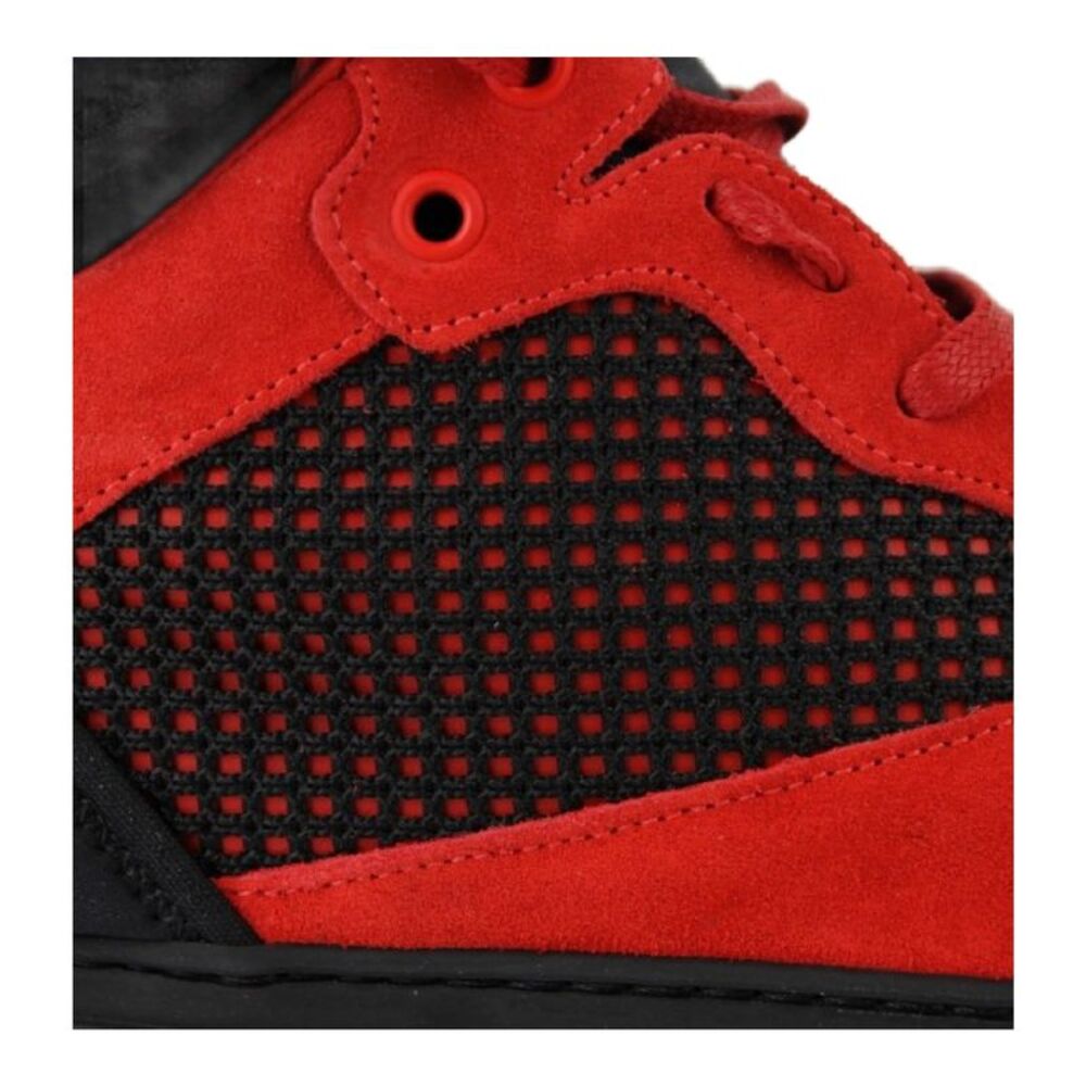 Balenciaga Men's High Top Black / Red Suede Leather Sneakers (42 EU / 9 US) - Picture 7 of 7